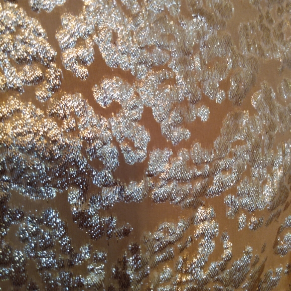 J. Crew gold brocade cowl neck sleeveless top - Picture 6 of 7